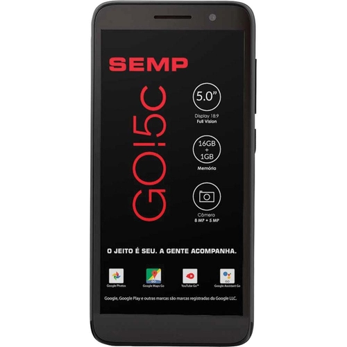 Smartphone Semp Go! 5E 16GB Preto